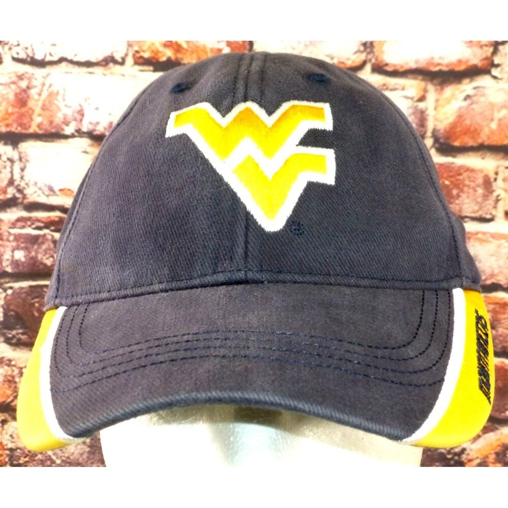 West Virginia Mountaineers Hat Navy Gold Adjustable Cap By Captivating Headwear